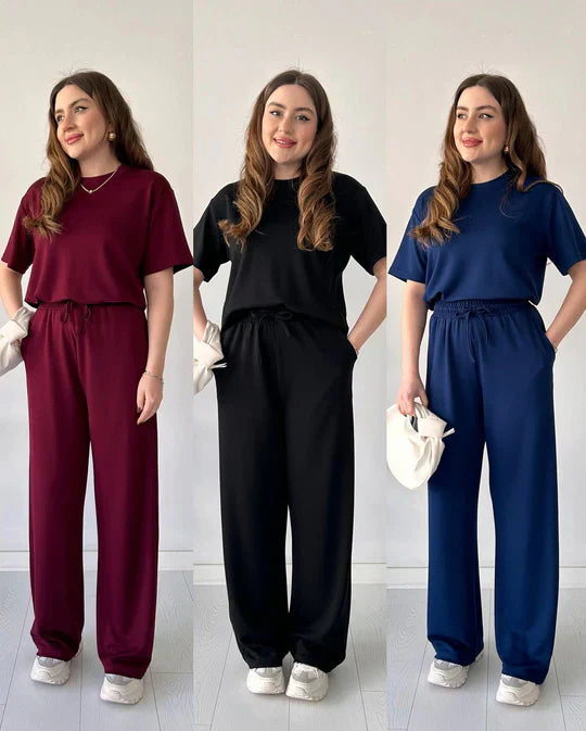 2 PCS HALF SLEEVES TRACKSUIT