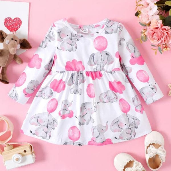 Pink Elephant Style Frock